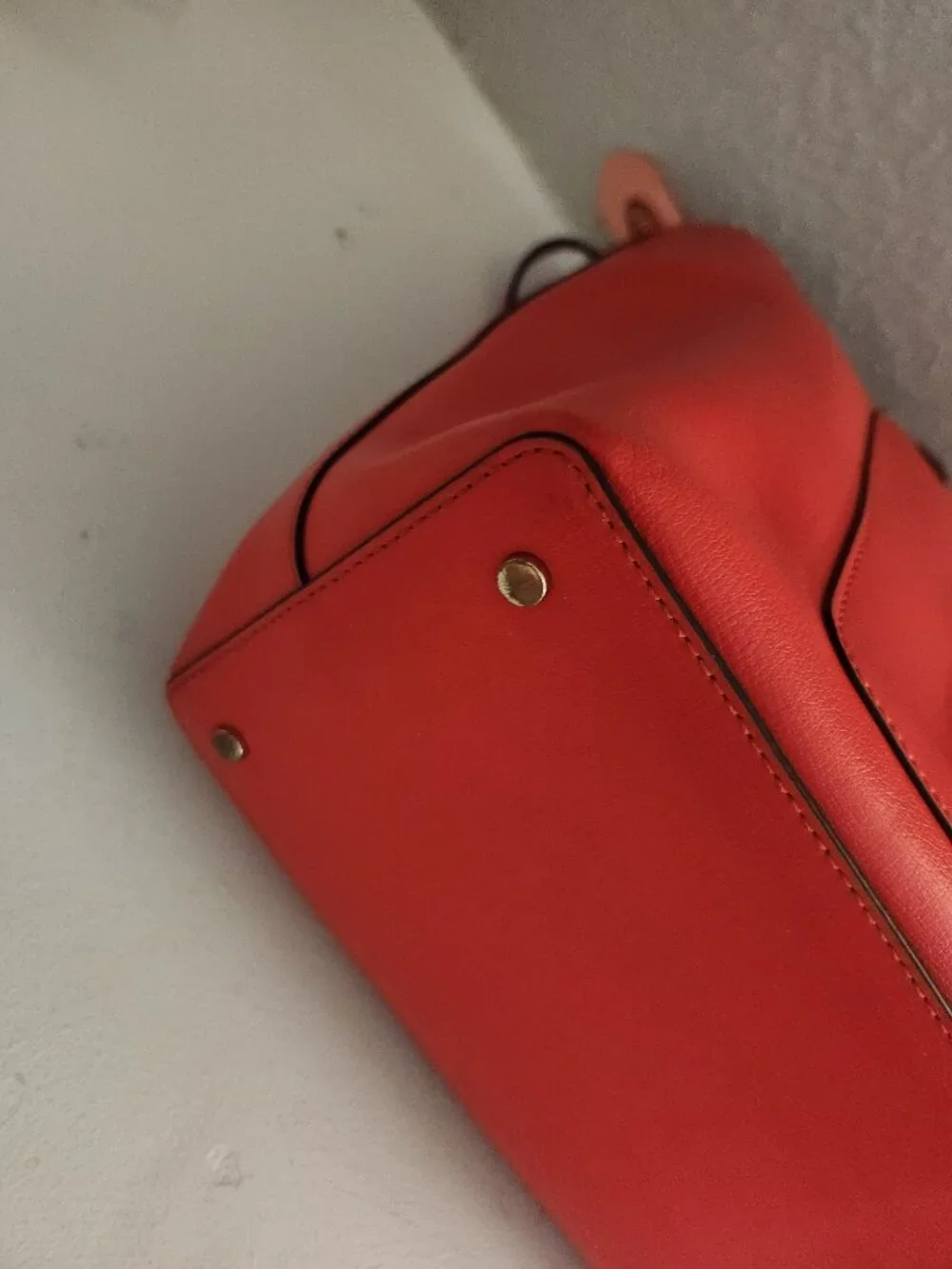 Like New Kate Spade NY Adel Coral Leather Shoulder Bag Purse